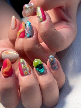 Mネイル 伏見店/haruka nail × POPnail