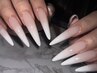 【HAND：長さ出し（Gel-X）】フレンチorカラーグラデーション　¥12100