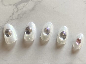 フレイムス アイラッシュ アンド ネイル(FRAMES)/オーロラ水滴ネイル♪