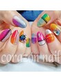 コラソンネイル(corazon nail)&nbsp;マルチカラーたてグラデーションネイル