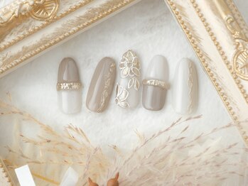 サロン ドゥ ル シエル(salon de Le ciel)/ミラーフラワーnail