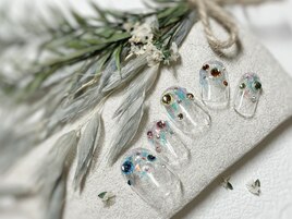 きらん☆ラメホロ春stoneグラデ