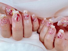 リル ネイル(Lil nail)/＊春デザイン＊押し花全体＋¥500