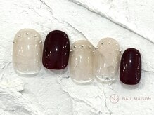 ネイルメゾン 池袋店(NAIL MAISON)/スタッズフレンチ￥8050