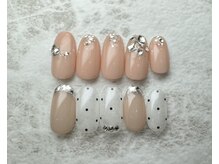 ルアナネイルナゴヤ(LUANA nail nagoya)/ガラスフレンチ、ストーン