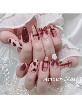 アムール(Amour)/チェック×赤フラッシュ