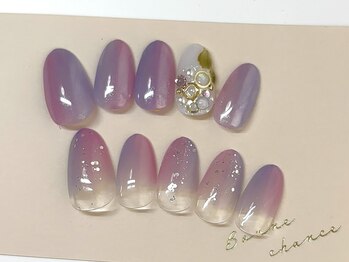 ココネイル(CoCo Nail)/紫陽花カラーデザイン