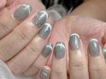 ミアネイル(Mia nail)/フレンチ風マグネットネイル♪