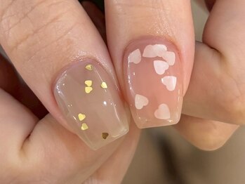ハートホロネイル