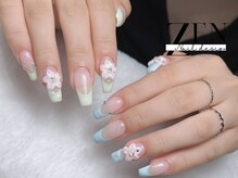 ゼン ネイル デザイン 池袋(ZEN NAIL DESIGN)/ 長さだしやり放題×つけ放題