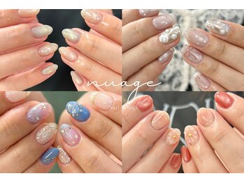 nuageの写真/トレンド感がありつつ控えめ可愛い上品シンプルネイル◇人気のうるちゅるマグネットワンカラー¥4770~