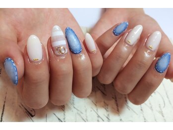 ネルフィーズ(NAILFY's)/ボーダーデニムネイル
