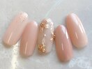 【お花ミラーネイル】
