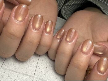 シアー(SheeR)の写真/人気のマグネットネイル¥5,500☆オフィスにもぴったりのシンプルデザインでキレイな手元を実現◎