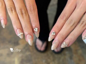 ネイルコテージ(Nail cottage)/vカットストーンネイル