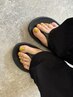 【オフ無料】◆2色選べる♪フットネイル