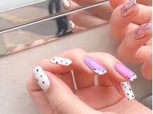 ネイルマジック 仙台一番町店(NAIL MAJIC)/変形ダルメシアン☆オーダー