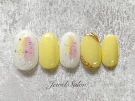 推しネイルにも♪イエローネイル