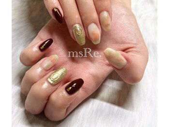 ニュアンスマットネイル