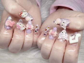 ゆめかわキャラネイル