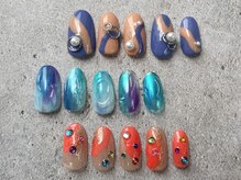 グロウ ネイル(GLOW×NAIL)/アート定額コース　2023年7月