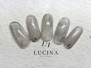 ネイルスタジオ ルキナ(LUCINA)/T-100 涼しシルバーネイル