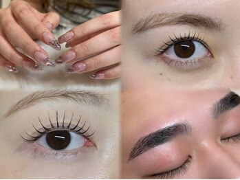 フィリス 代官山店(phylis)の写真/「ネイル×まつげ×眉毛」の同時施術で、時短＆美しさを両立◎時間がない日でも、手抜きなしで気分UP♪