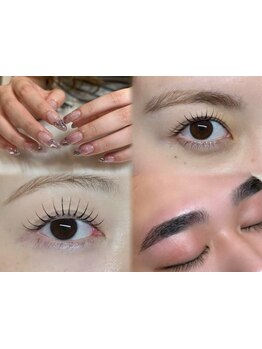 ネイル・アイメニューの同時施術が可能