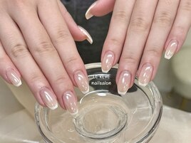 ミラーフレンチネイル