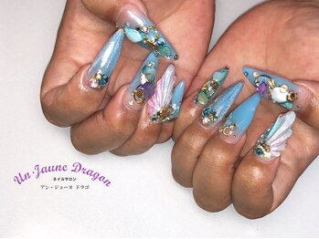 アン ジョーヌドラゴ/【ロングネイル】ブルーネイル