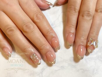 モアニ ヒロオ 渋谷店(MOANI Hiroo)/マオジェルで艶々ガラスフレンチ