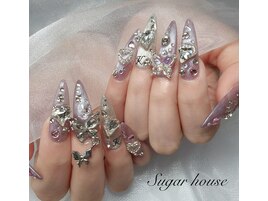 キラキラストーンネイル