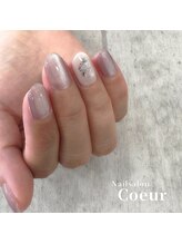 ネイルサロン クール(Nailsalon Coeur)/マグネット×シェルネイル