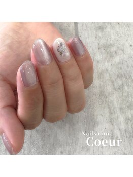 ネイルサロン クール(Nailsalon Coeur)/マグネット×シェルネイル
