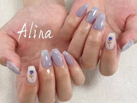 薔薇ネイル