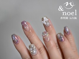 うるうる韓国リボンネイル