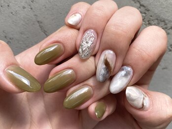 アロナ ネイルサロン アンド スクール(alona)/グリーンが人気！