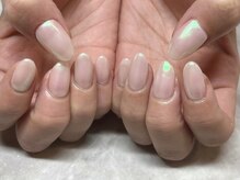 アフェプラス 寝屋川店(affe+)/ミラーネイル（オーロラ）