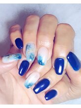 ユーズスタイル(U’style)/ブルーフラワーネイル