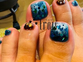 ハートホロ埋め込みアート