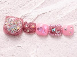 ラメビジューハート¥11000