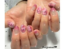 フロージュ ネイル(florjyu nail)/ニュアンスフラワーnail