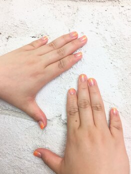 プライズアイリス アイラッシュ 池袋東口店(prize Iris eyelash)/オレンジ♪ラメグラデーション