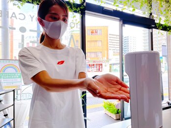 アスフィット 新小岩(ASFiT)/コロナ対策2 手指の消毒