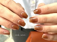 ネイル アヴァンス あべのルシアス店(Nail AVANCE.)/秋のべっ甲ネイル