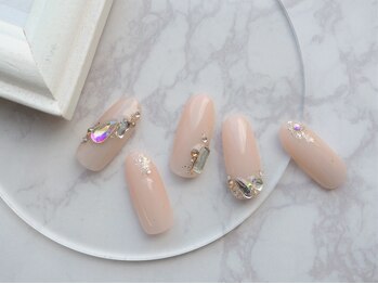 ネイル スパ ココプラス(Nail spa Cocoplus)/シンプルベージュワンホンネイル
