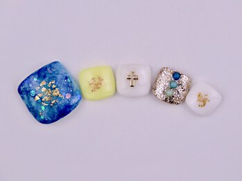 エリクサーネイル 心斎橋(Elixir Nail)/フット　やり放題／クーポン使用