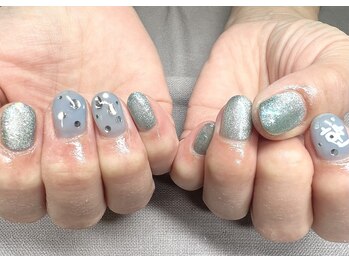 オンショントゥー(enchanteur)/梅雨ネイル