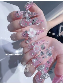 ノーリミットオオサカ 心斎橋(NOLIMIT.OSAKA)/フィルイン/長さだしネイル