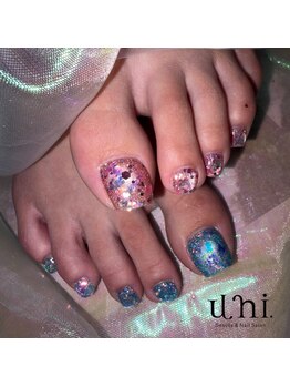 ユニ ビューティー アンド ネイルサロン(uni.Beauty&Nail salon)/フット ワンカラー